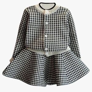 Knitted Sweater and Skirt Set